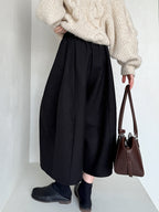 ウールライクワイドキュロット M00119