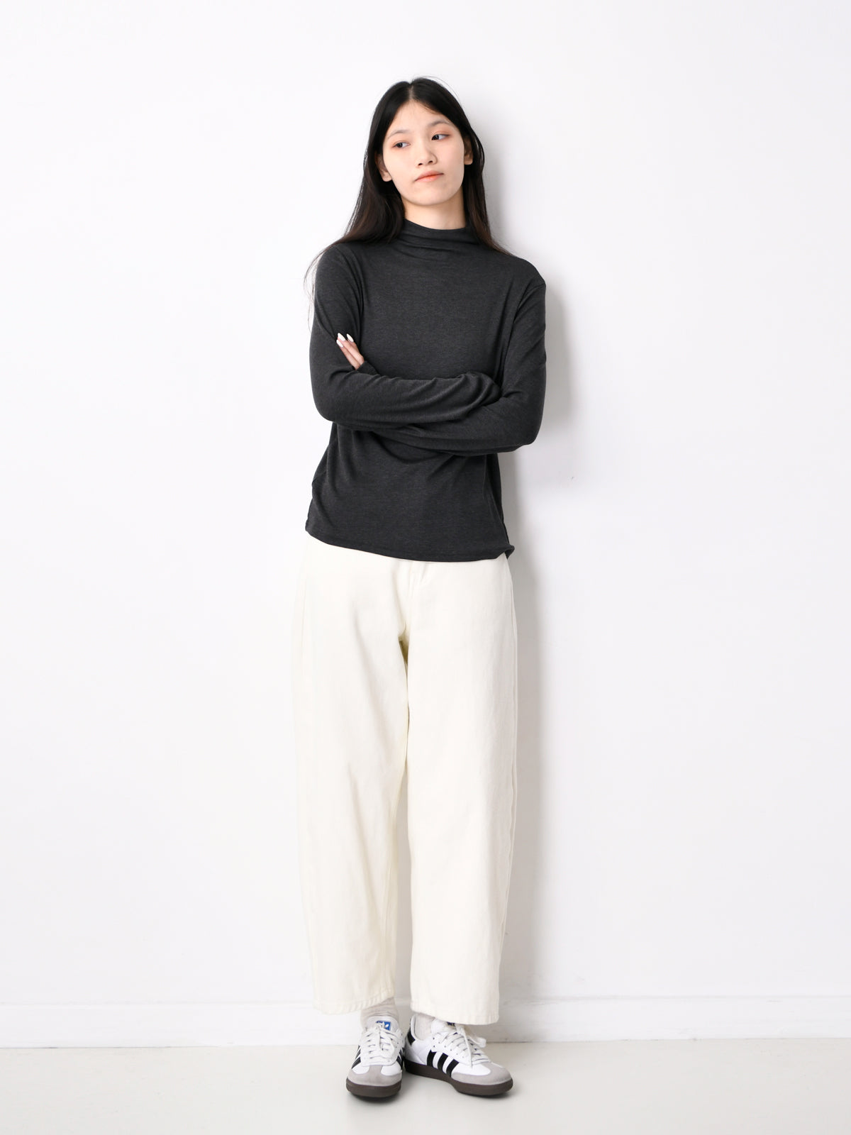 ソフトハイネックTシャツ M00018