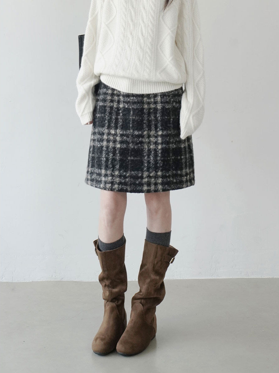 【新作キャンペーン】チェック柄フレアスカート M00148