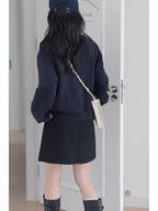 【新作キャンペーン】レイヤード風Vネックスウェット M00143