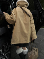 ボア切り替えダウンジャケット（ホワイトダックダウン） M00125