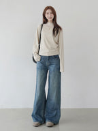 【新作キャンペーン】チュールインレイ Tシャツ M00147