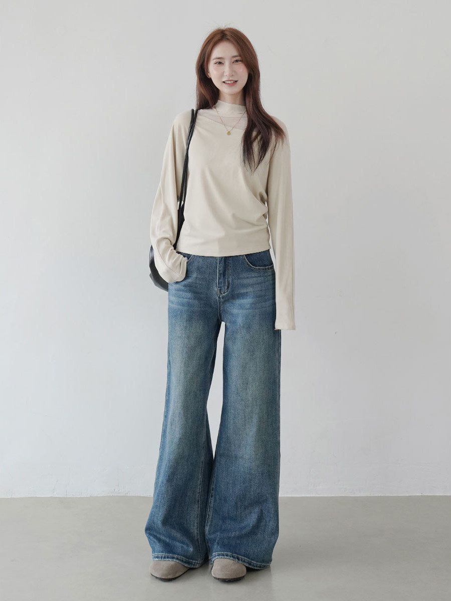 【新作キャンペーン】チュールインレイ Tシャツ M00147