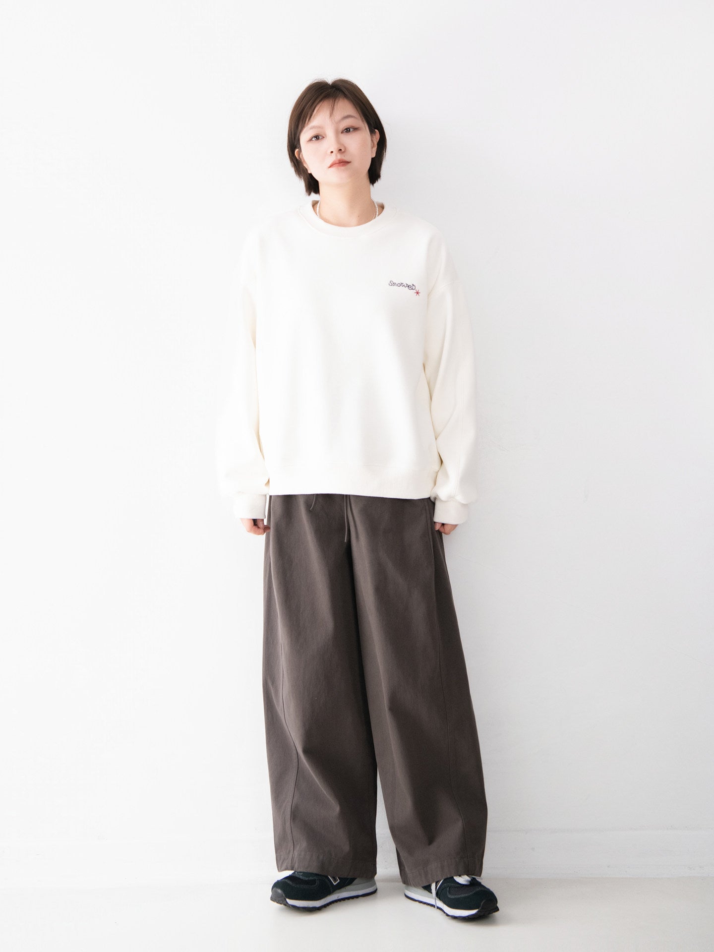 コットン ワイドパンツ M00166