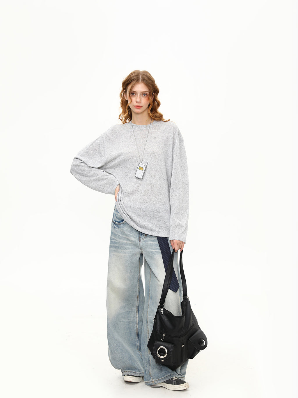 リネン ドレープ感 長袖 M00094