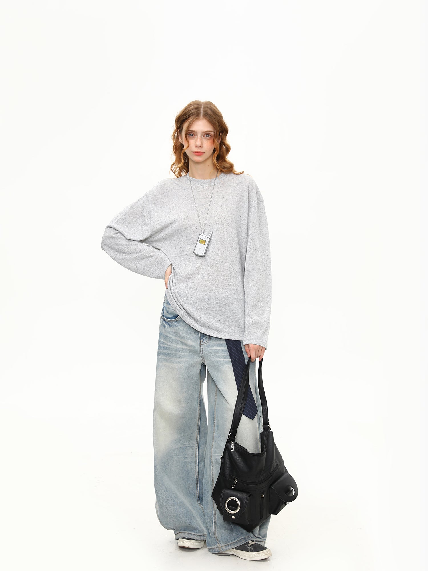 リネン ドレープ感 長袖 M00094