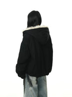 フード付き ファーカラー コート M00110