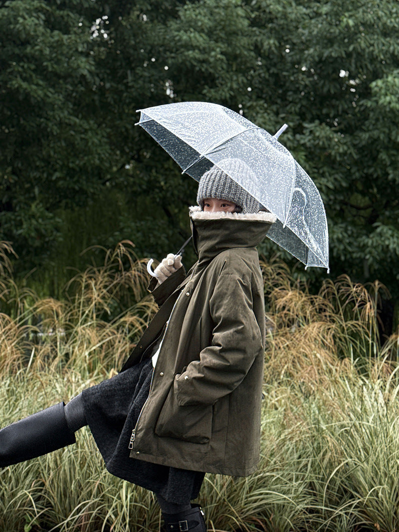 ボア切り替えダウンジャケット（ホワイトダックダウン） M00125