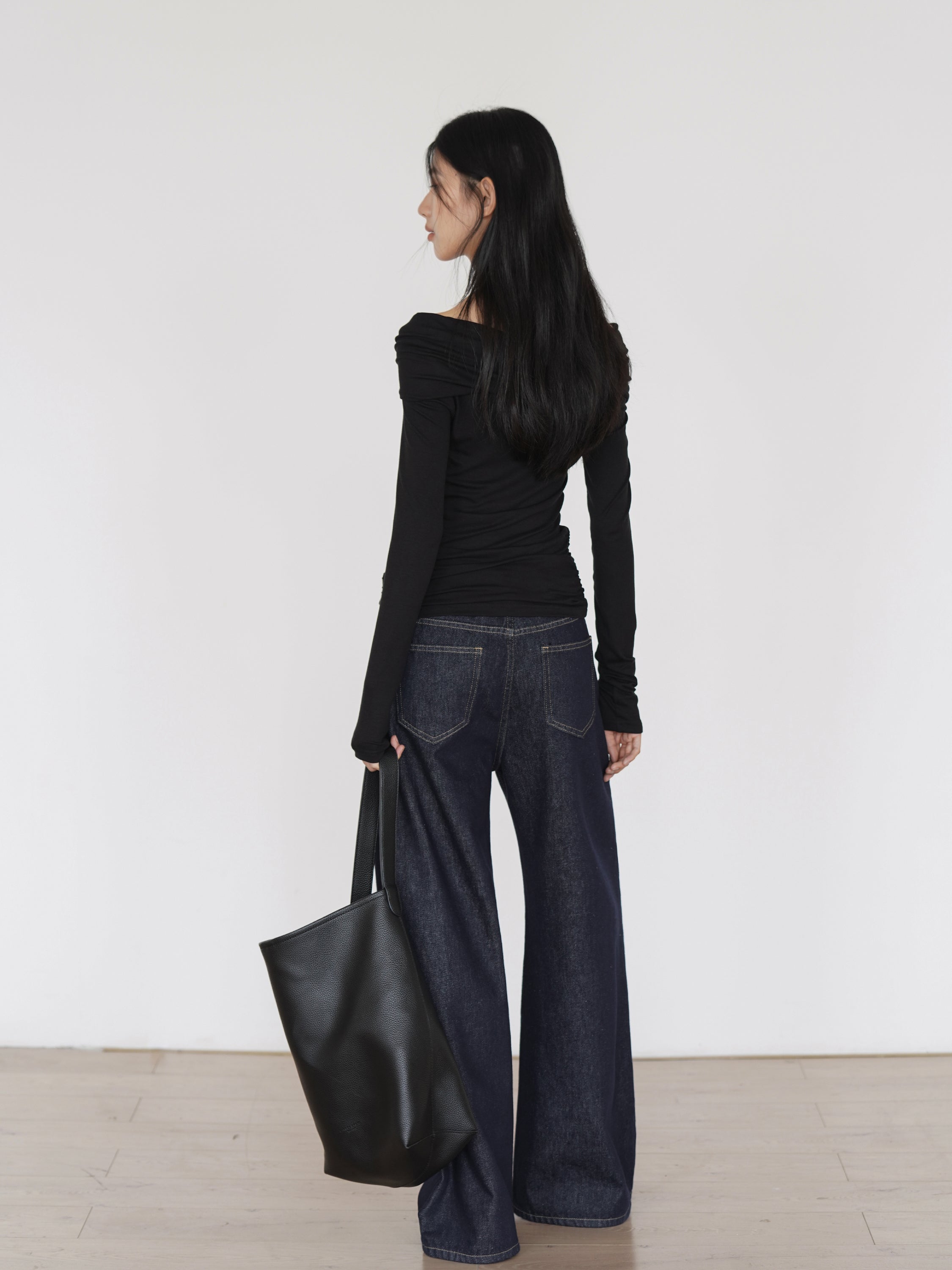 ワイドデニムパンツ M00040