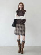 【新作キャンペーン】チェック柄フレアスカート M00148