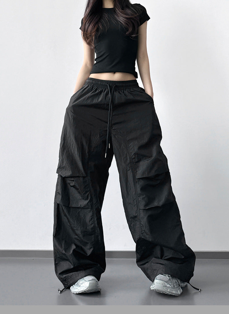 【新作キャンペーン】軽量ナイロンワイドパンツ M00154