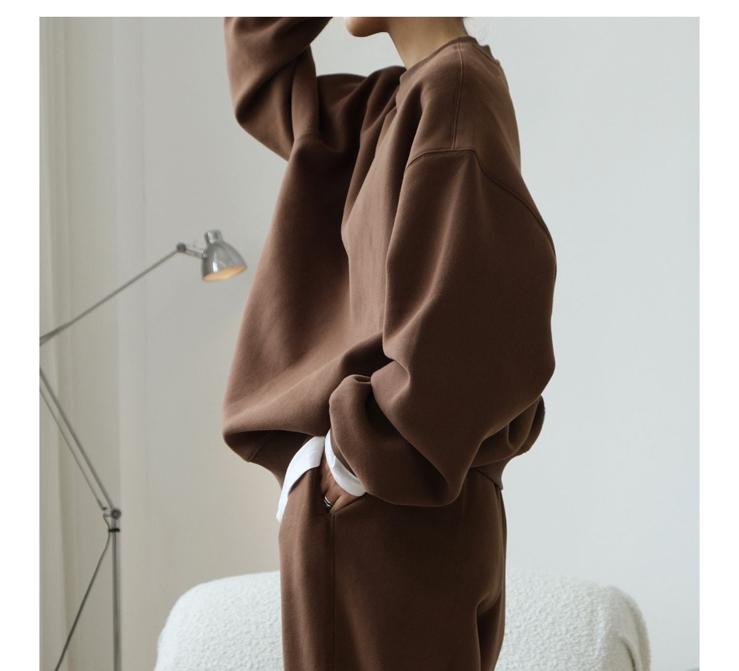 韓国風ルーズフィットスウェット（裏起毛） M00120