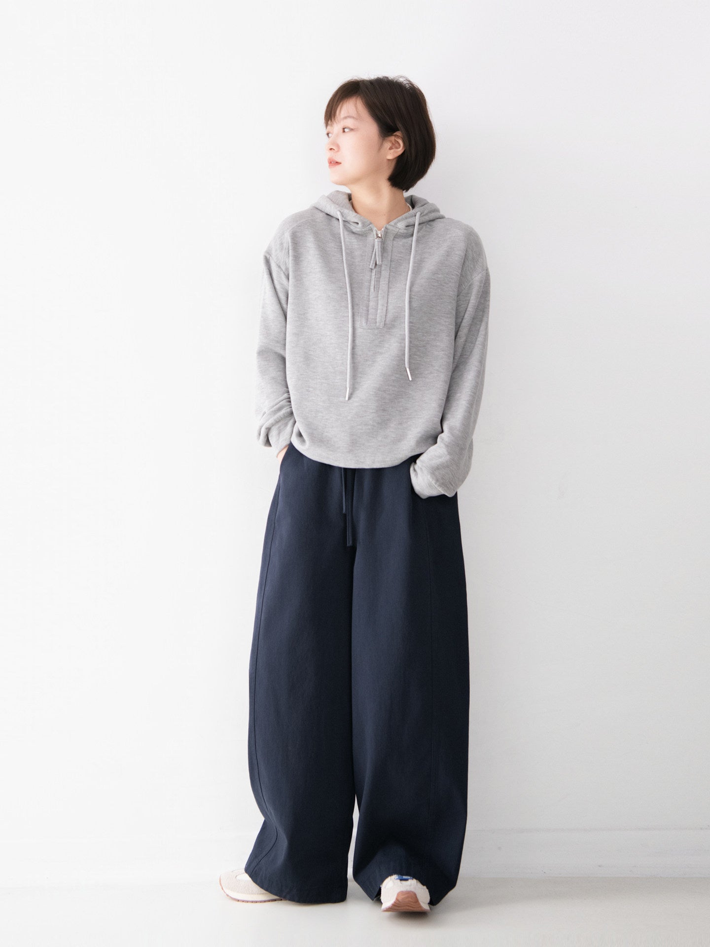 コットン ワイドパンツ M00166