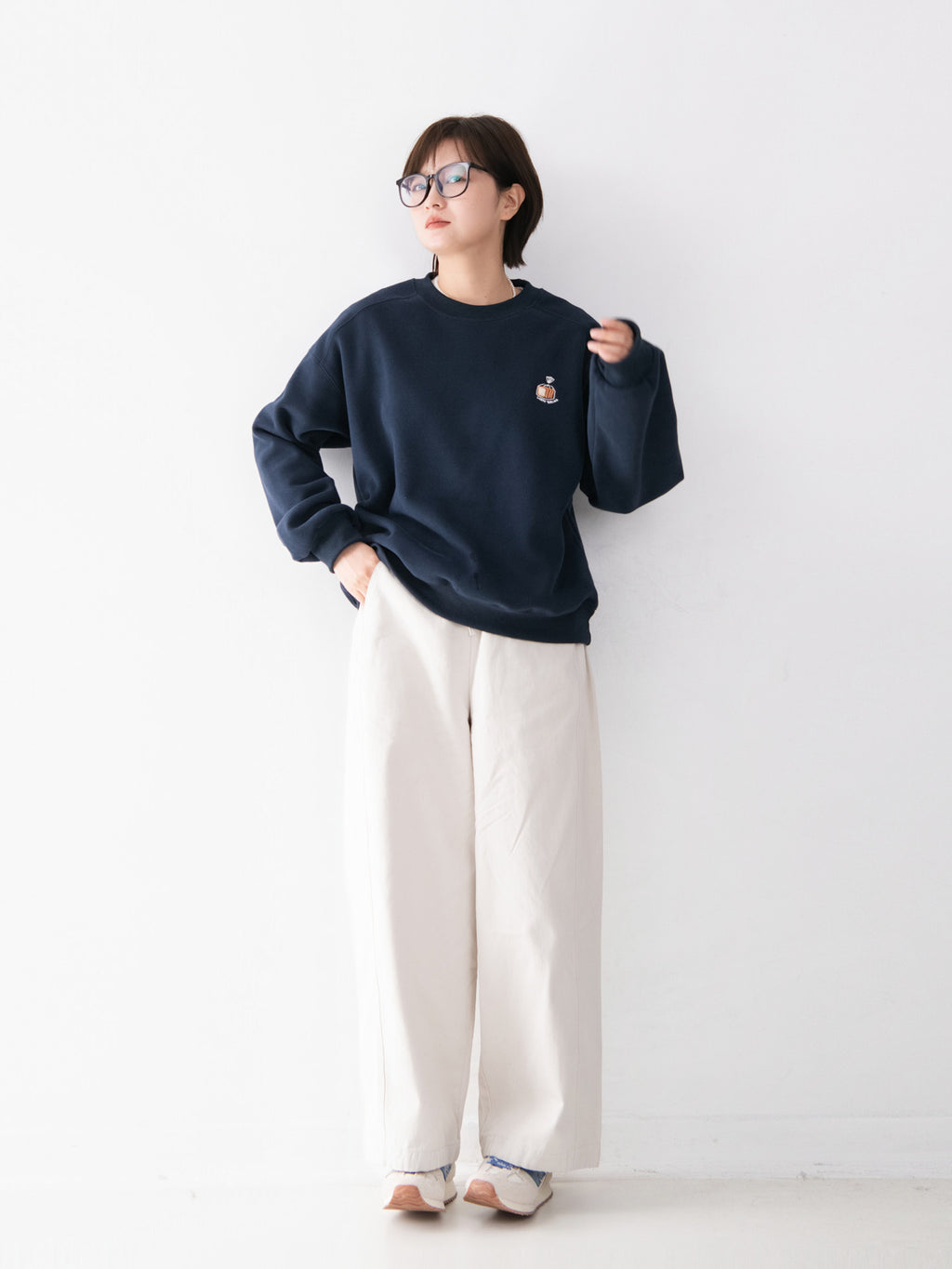 コットン ワイドパンツ M00166