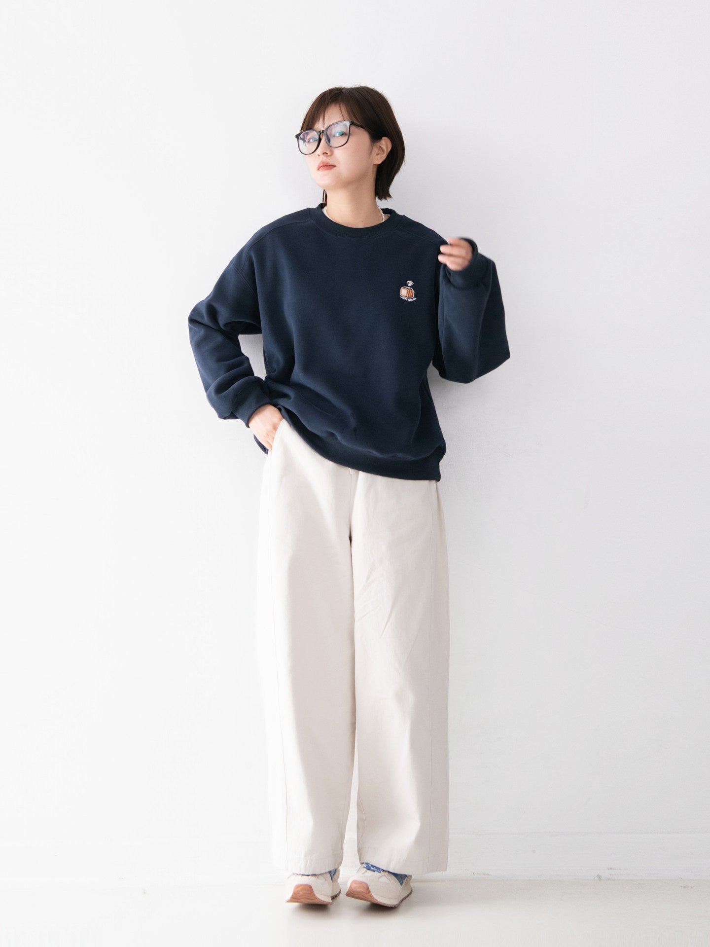 コットン ワイドパンツ M00166
