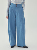 【秋新作】カットデザインワイドパンツ　M00011