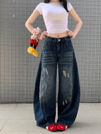 ダメージ サークルカーブ ジーンズ M00088