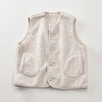 【秋新作】秋冬ボアベスト　M0008