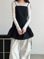 【新作キャンペーン】リボン付きフレアワンピース M00146