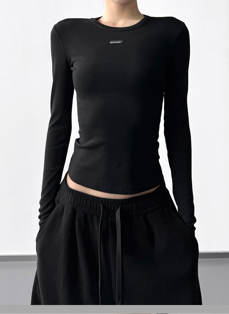 【新作キャンペーン】リブクルーネック長袖T M00155