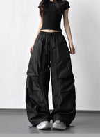 【新作キャンペーン】軽量ナイロンワイドパンツ M00154