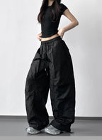 【新作キャンペーン】軽量ナイロンワイドパンツ M00154