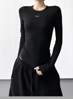 【新作キャンペーン】リブクルーネック長袖T M00155