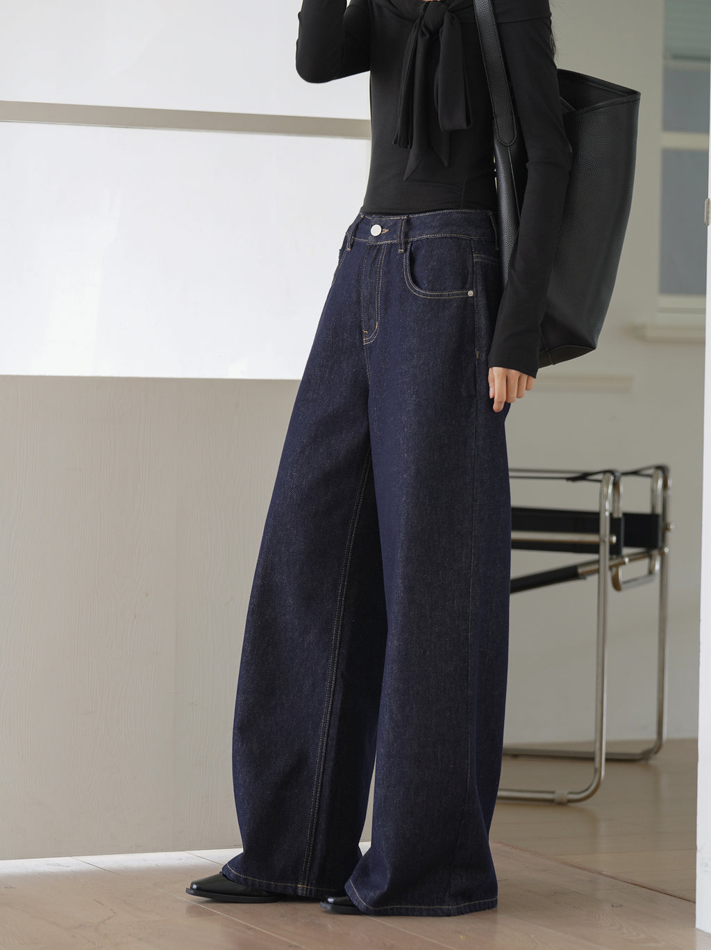 ワイドデニムパンツ M00040