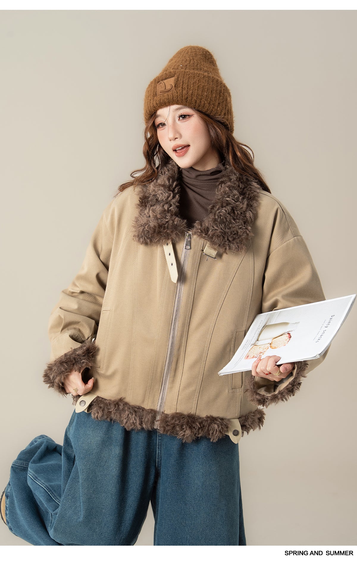 フェイクムートン スタンドカラージャケットM00131