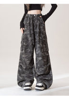 カモ ワイドレッグ カジュアルパンツ M00083