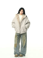 フード付き ファーカラー コート M00110