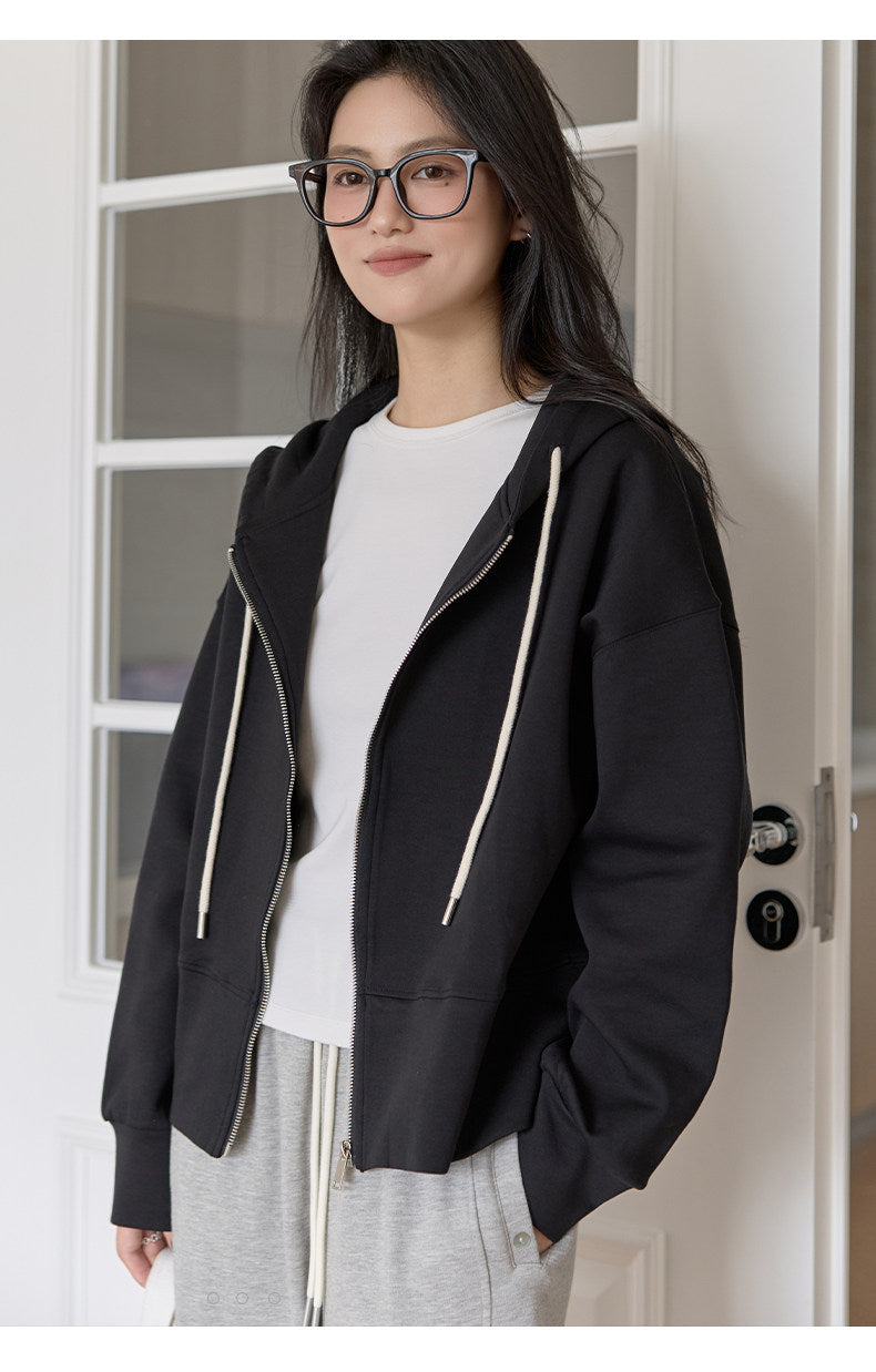 【新作キャンペーン】ドロップショルダー フード付きスウェット M00144