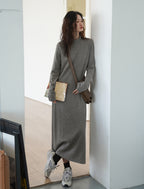 ハイネックニットワンピース M00039