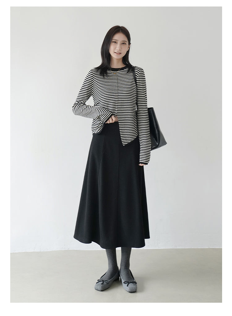 ウールフレアスカート M00054