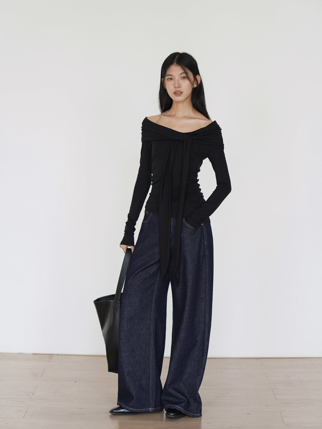 ワイドデニムパンツ M00040