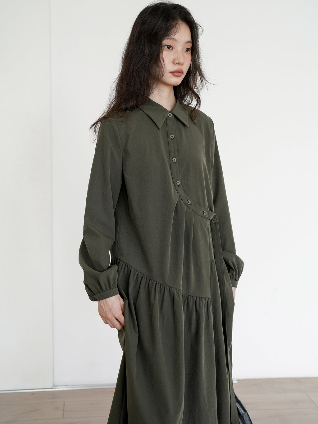 フレンチシャツワンピース M00041