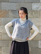 プレミアムタッチVネックニットベスト M00124