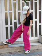 レオパード柄 ワイドレッグパンツ M00071