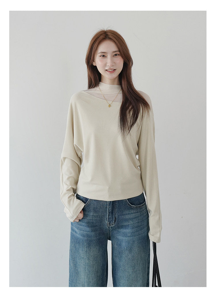 【新作キャンペーン】チュールインレイ Tシャツ M00147