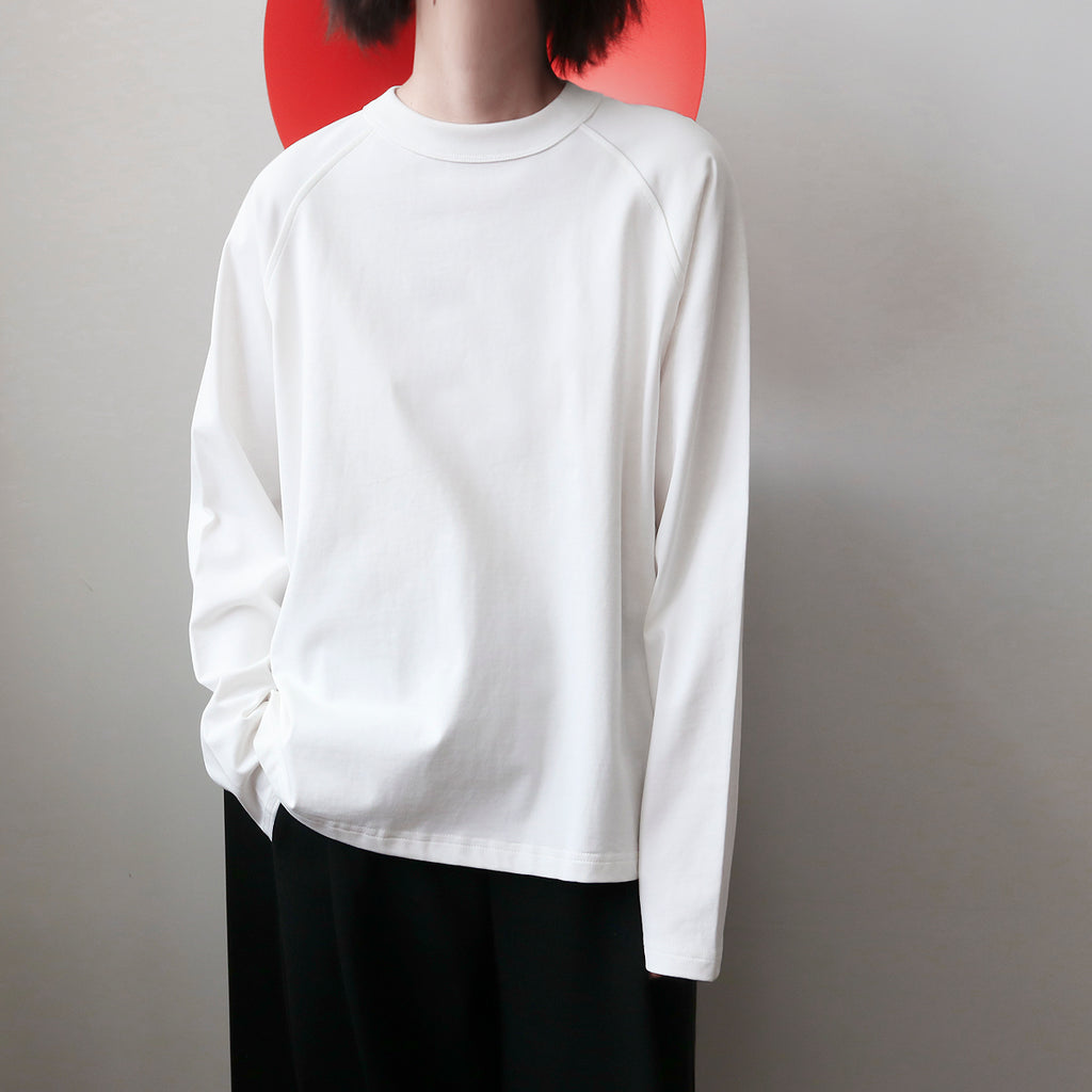 クルーネック ロングスリーブ T シャツ M00108