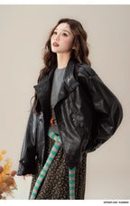 レトロ ブラックレザージャケット M00079