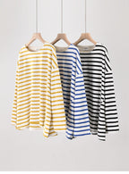 ストライプヘムTシャツ M00023