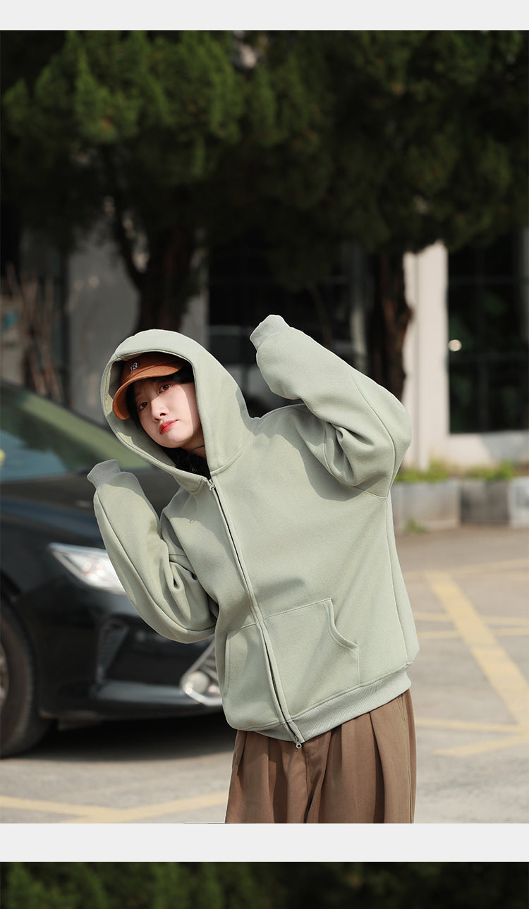 フード付き カーディガン スウェット M00111