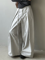 カットデザインワイドパンツ M00015
