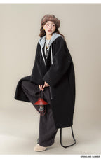 フェイクシープスキン フード付きコート M00138