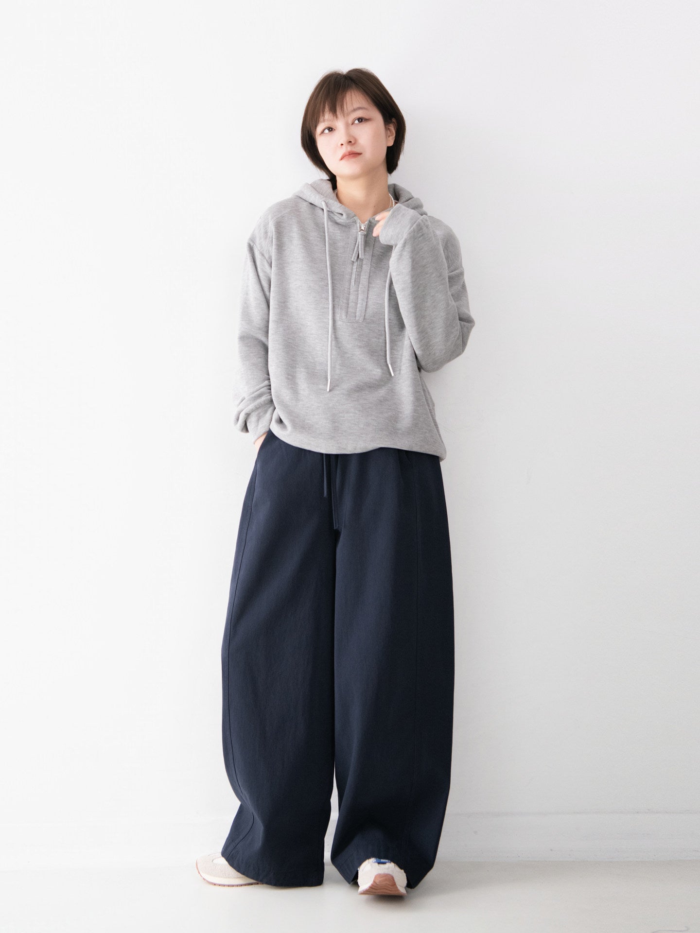 コットン ワイドパンツ M00166
