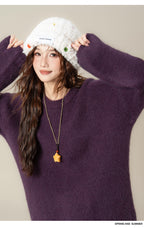 ラウンドネック ロングスリーブセーター M00128