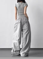 【新作キャンペーン】軽量ナイロンワイドパンツ M00154