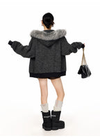 2WAYボアフードアウター（ファー取り外し可） M00115