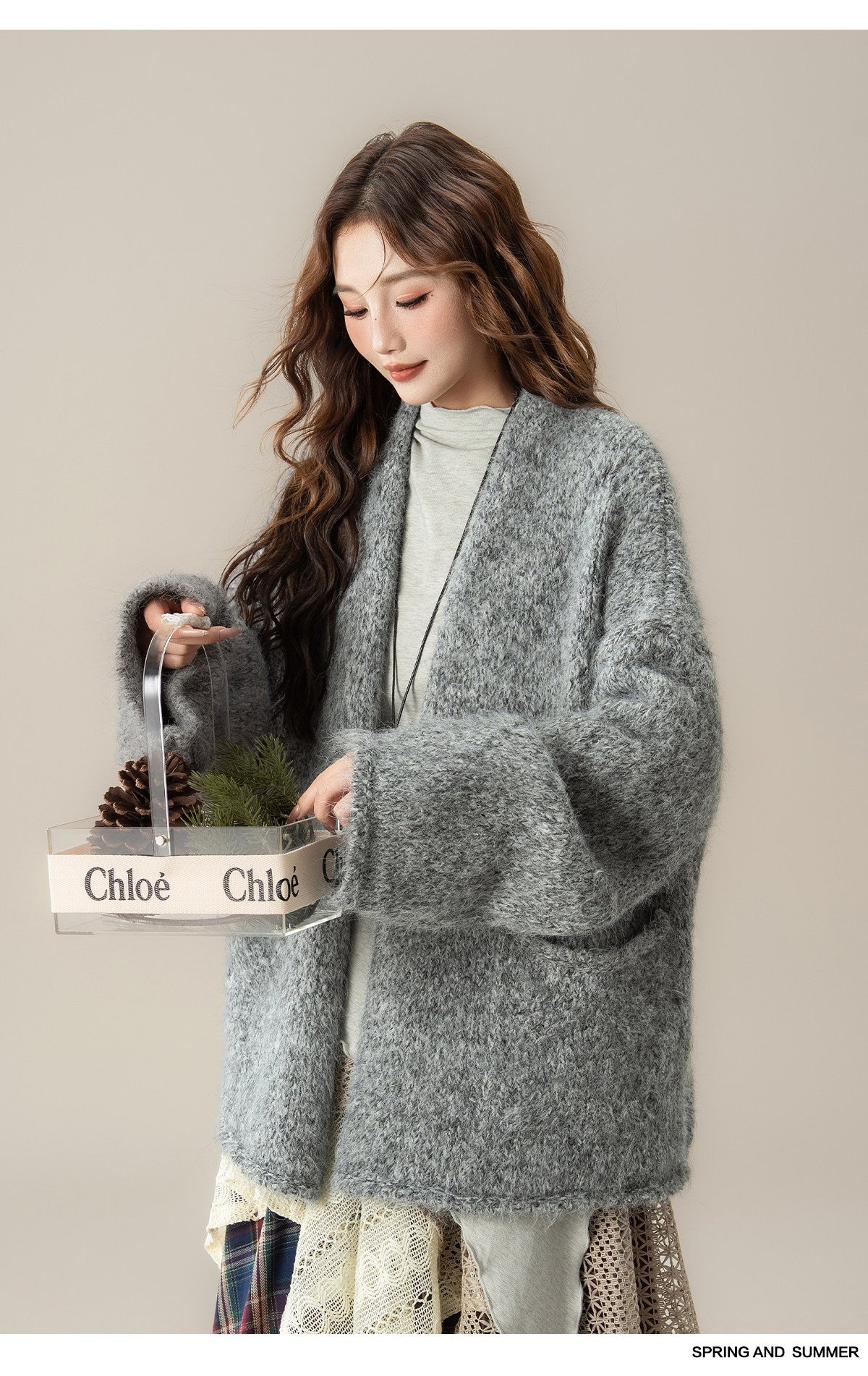 ロングスリーブ カーディガン M00139